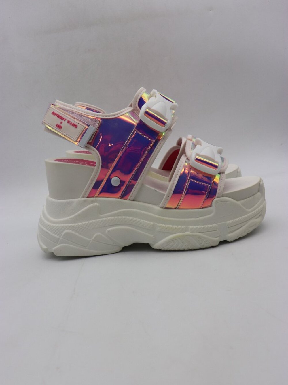 Anthony Wang X Lasr Women's Size 10 Platform Sandals Multicolor Pink Shoes